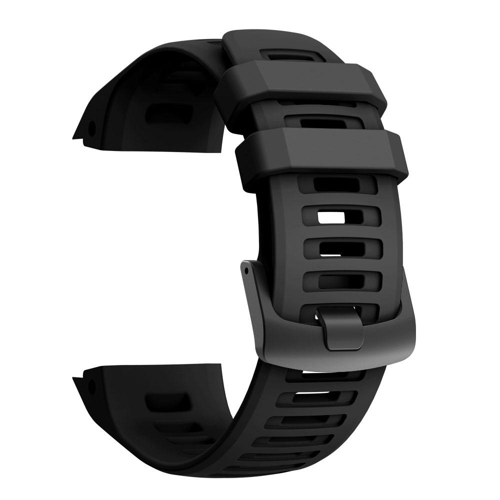 Für Garmin Instinct Smartwatch Armband Mode weich Silikon Ersatz Armbänder Buntes Armband Für Garmin Instinct Correa For Garmin instinct schwarz