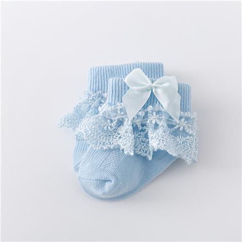 Lawadka 0-24 Monate Neugeborene Babysocken Für Mädchen Baumwolle Spitze Kleinkind Mädchen Socke Prinzessin Schleife Kleinkind Kleidung Baby Mädchen Socken Frühling Sommer 0-9M(S) white