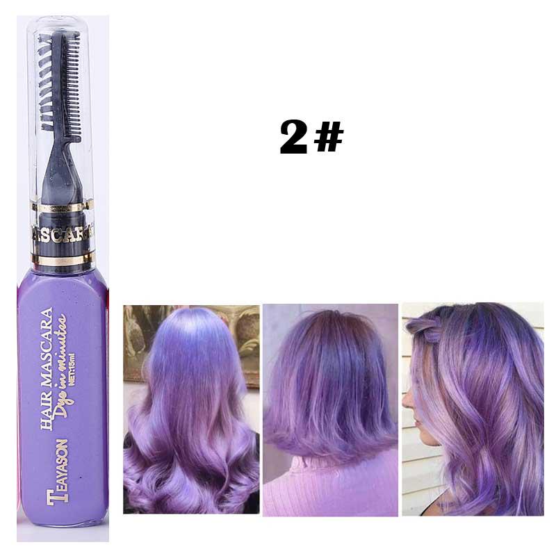13 Farben Einmalige Haarfarbe Haarfärbemittel Temporäre ungiftige DIY Haarfarbe Mascara Farbstoff Cremepigmente