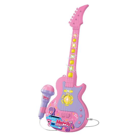 Kinder-Mikrofon-Spielzeug mit höhenverstellbarem Ständer, Karaoke-Maschine für Kleinkinder, Jungen und Mädchen mit LED-Licht und Musik, verstellbares Mikrofon, Sing- und Musikspielzeug D
