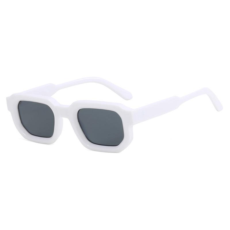 Beliebte Vintage-Sonnenbrillen Damen Herren Quadratische Sonnenbrillen Punk Polygon Brillen Schutzbrille Für Männlich Weiblich Rechteckige Sonnenbrillen MULTI
