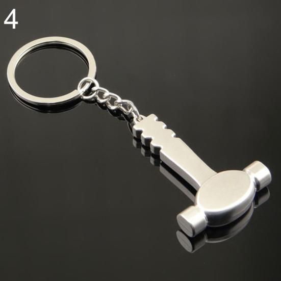 Kreativer Werkzeugstil Schraubenschlüssel Schlüsselanhänger Autotasche Schlüsselanhänger Metall Schlüsselanhänger Geschenk Style-4 silber