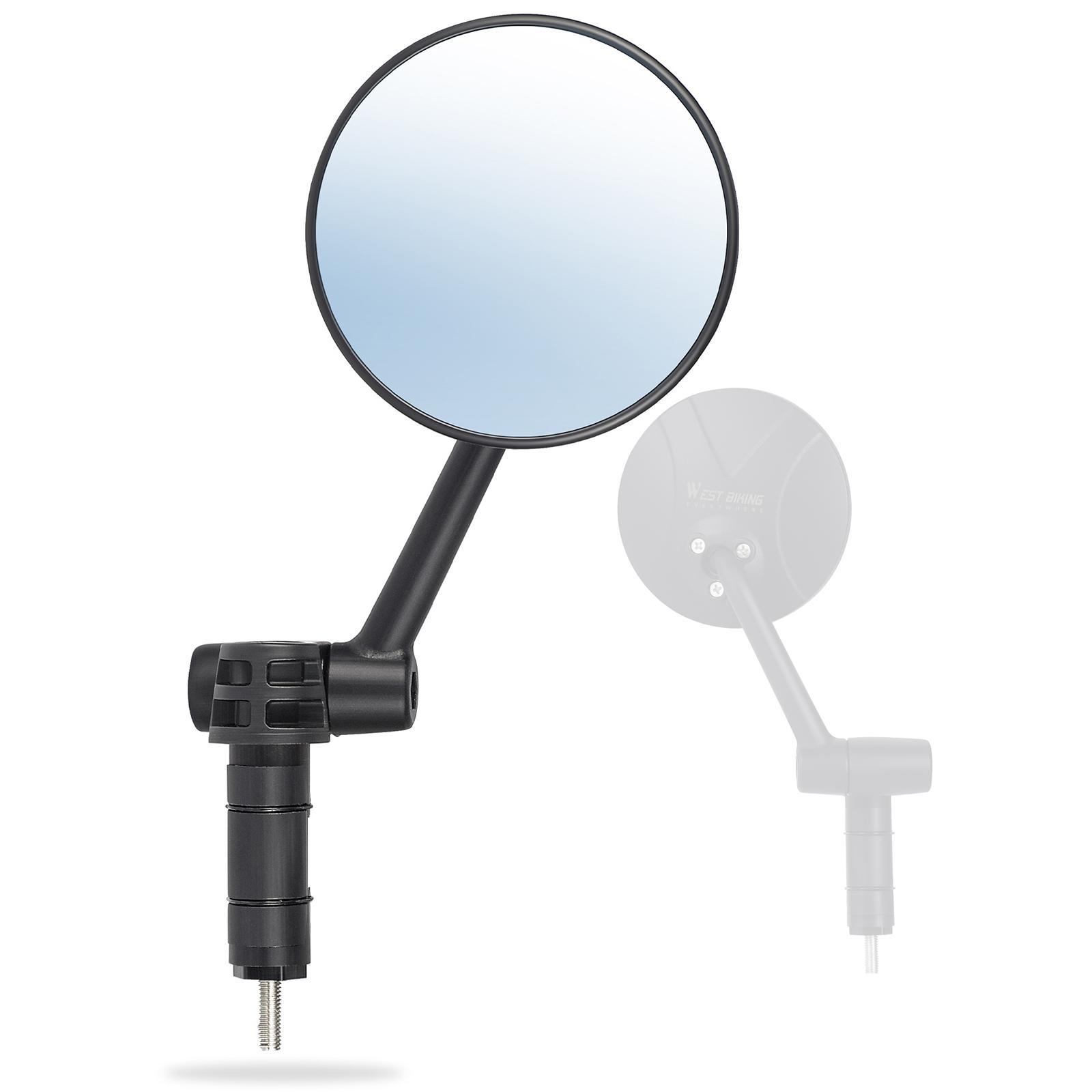 Fahrrad Lenker Stecker Rückspiegel Einstellbar Fahrrad Lenker Blendschutz Spiegel Faltbare Fahrrad schwarz