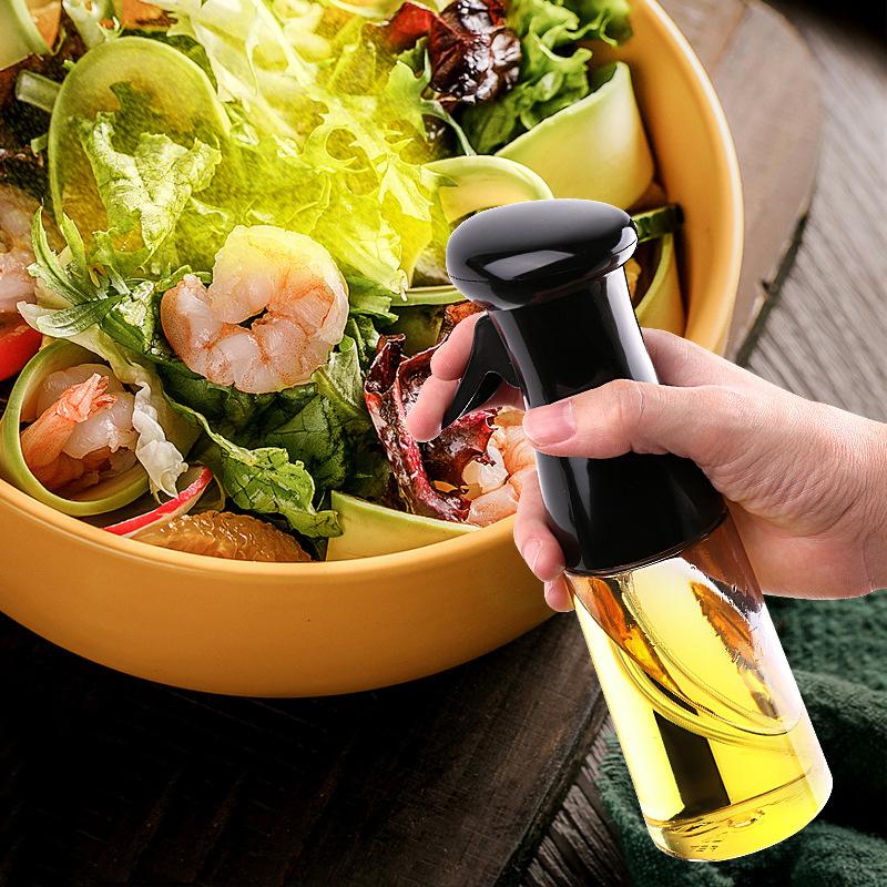 Ölflasche, Grillzerstäuber, Neue Produkte, Essigzerstäuber, Backen, Picknick-Küchengeräte, Grill 200ML schwarz