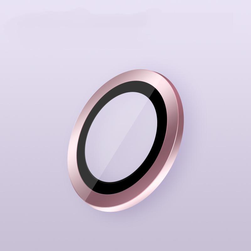 Für iPhone 17 Pro Max 17 Air 16 15 14 13 Kameraschutz aus Aluminiumlegierung gehärtetem Glas Kamerafolie für iPhone 12 11 Zubehör iPhone Air(3pcs) rosa