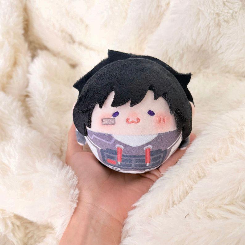 | 10cm Niedliche Runde Eiform Plüschpuppe, Valorant Spiel & Anime Stil, Weiches Kuscheltier, Sammlerstück Geschenk About 10cm