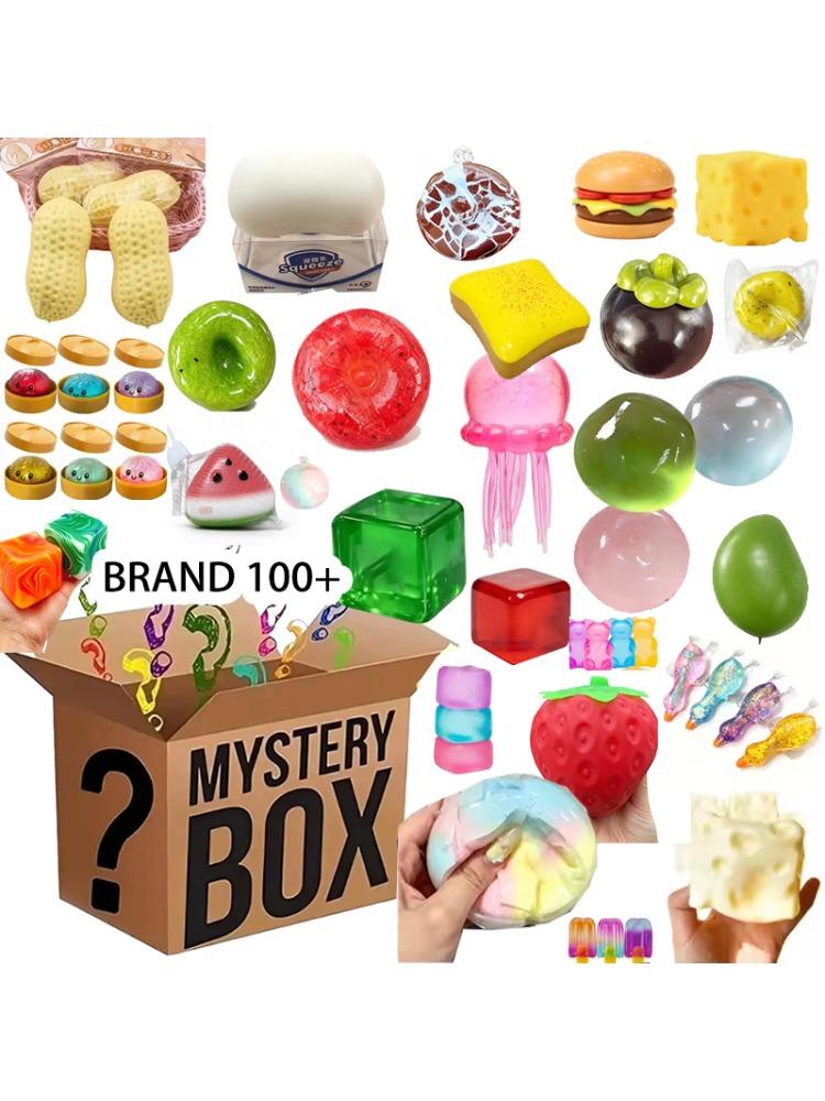 100+ Stück Squishy Blind Box Mystery Spielzeug, Zufällige Langsam Aufsteigende Squishy Figuren Sensorisches Fidget Spielzeug Stressabbau Geschenk Kinder Party Mitgebsel one green