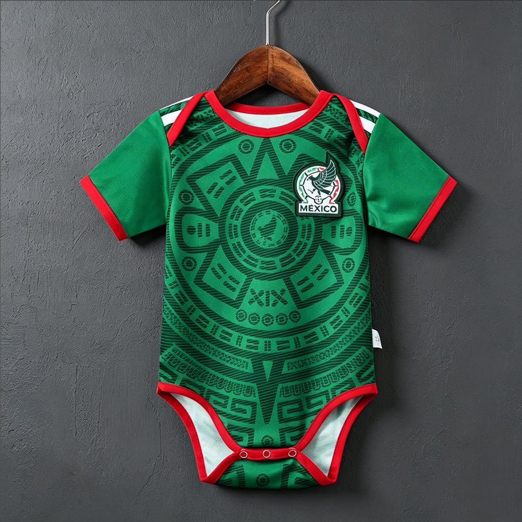 USA, Kanada und Mexiko Weltmeisterschaft Fußballtrikot einteilig Baby Baby Argentinien Frankreich Real Madrid Baby Strampler 9#