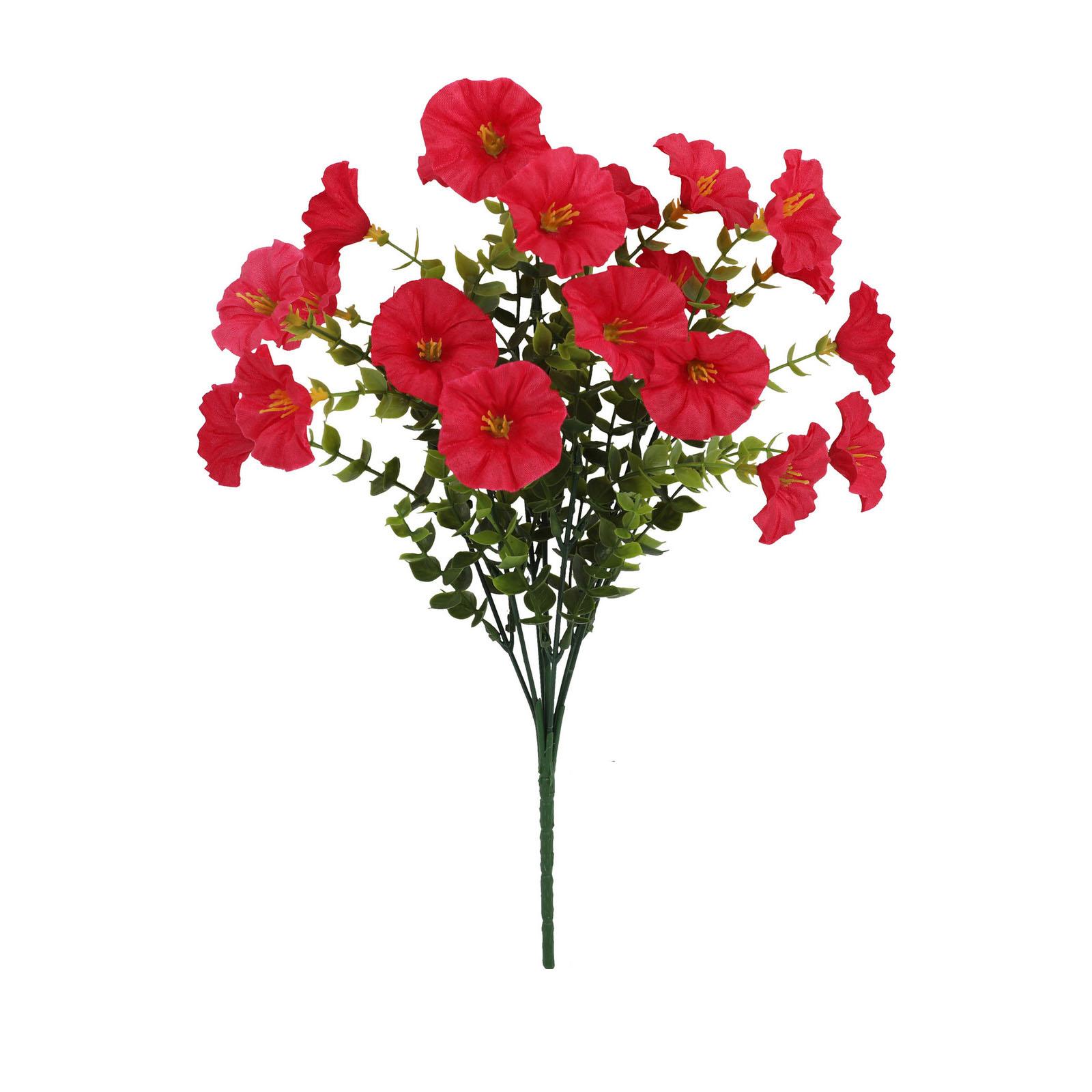 Künstliche Blumen, Heimdekoration, Außenzaun, Bonsai, Kunstblumen One Size heißes rosa
