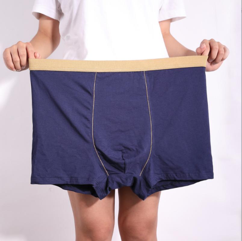 Herren-Boxershorts aus Baumwolle, belüftet, Übergröße, einfarbig, weiche Boxershorts, Unterwäsche, XL 2XL 3XL 4XL 5XL 6XL 7XL 8XL 9XL 2XL