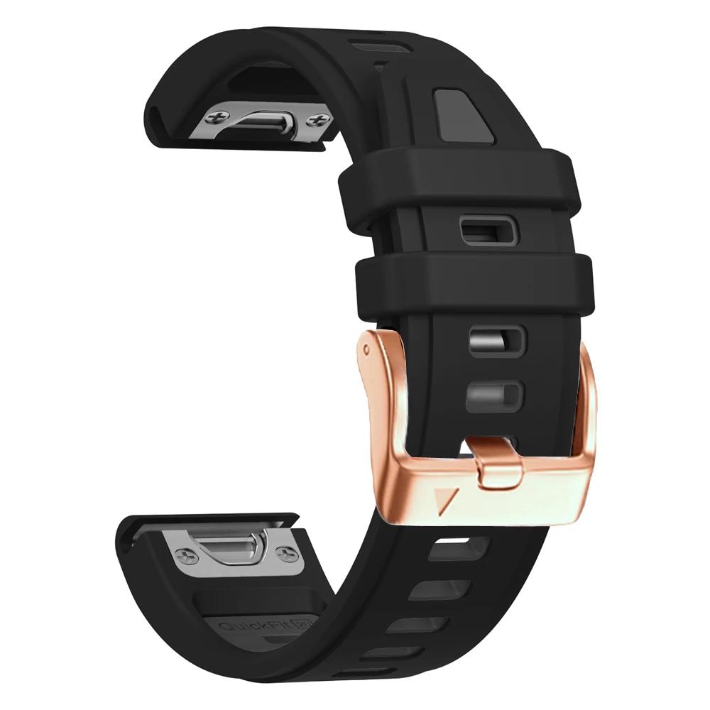 Armband 20mm Für Garmin Fenix 8 43mm 7S 6S Pro 5S Plus Silikonband Für Epix Pro Gen 2 42mm Armband Frau Armband Ersatz Quickfit 20mm black
