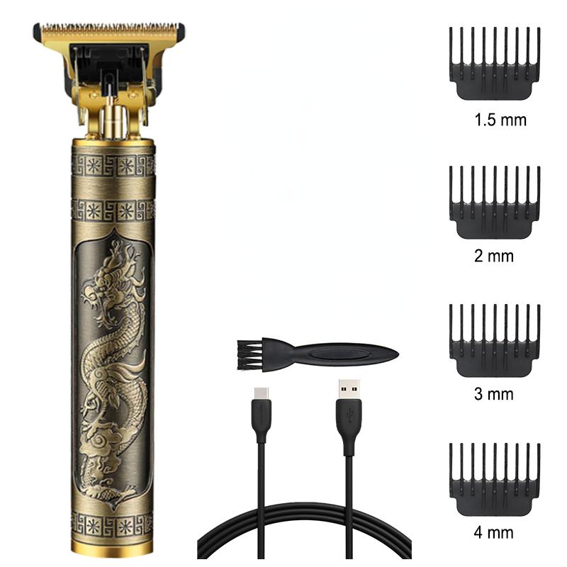 Haarschneider für Männer, Haarschneider, elektrischer Haarschneider, wiederaufladbar, Friseur-Haarschneider kenianische kupferfarbe