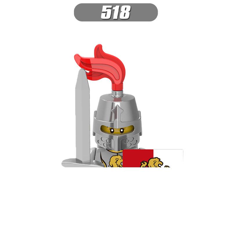 MOC Mittelalterliche Burg Ritter Rom Soldaten Bausteine Militär Altes Ägypten Mumienfiguren Krieger Wache Waffen Steine Spielzeug