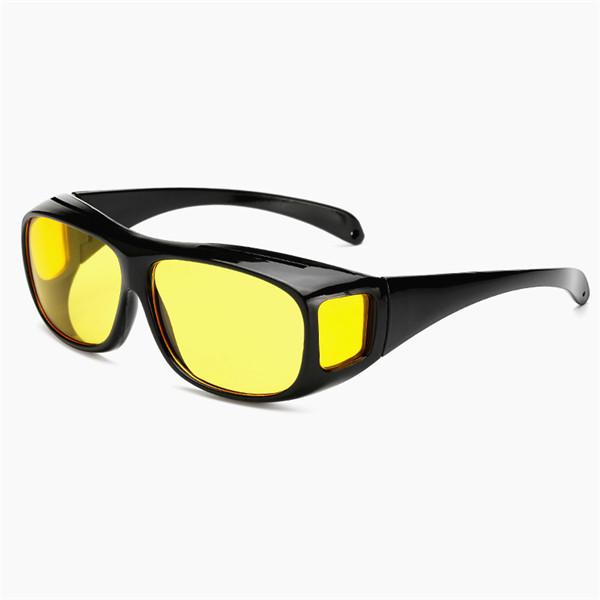 Nachtsichtbrille zum Fahren, nicht polarisiert, schwarze Technologie, Licht, Nacht, Blendschutz, Fernlicht, Autozubehör yellow