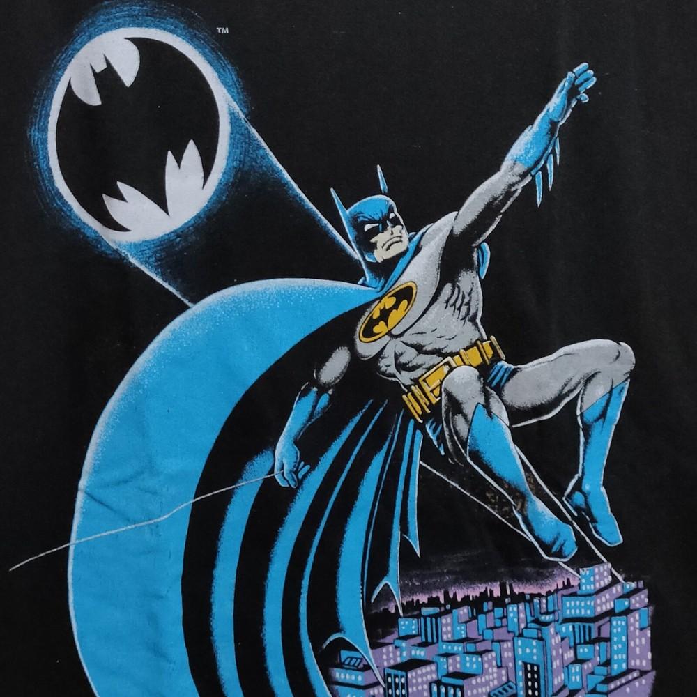80er Jahre Vintage 1988 DC Comics Batman T-Shirt Schwarz Unisex T-Shirt XL gray