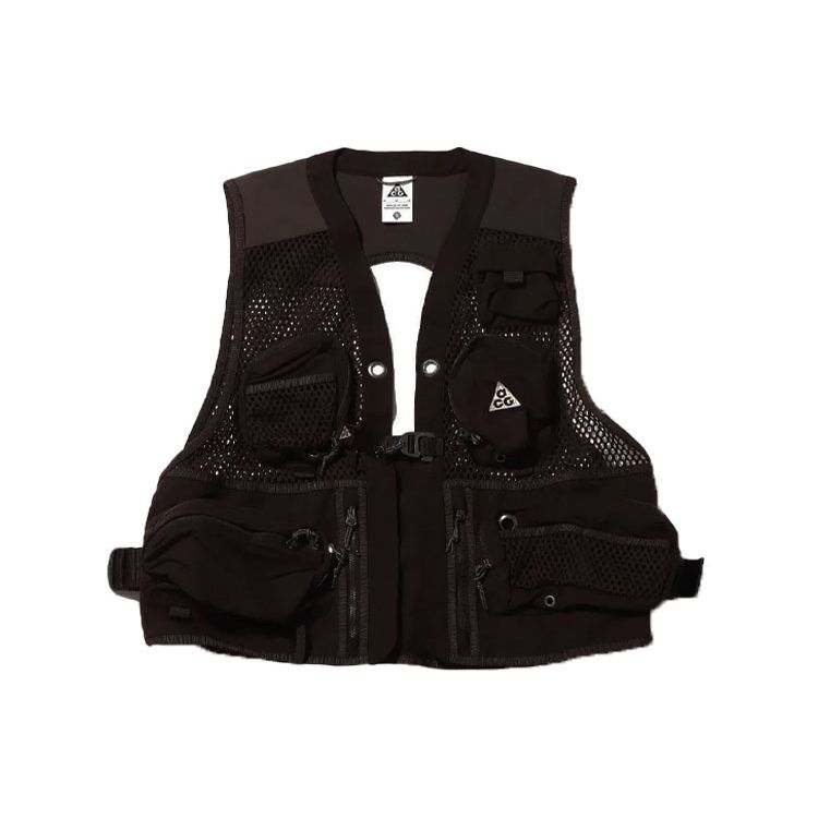 Nike ACG Mesh Multi-Pocket Sportweste Damen Westen Braun Grün DN3920-220 XS