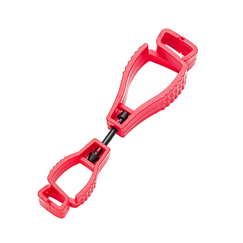 Handschuh-Clip-Halter Kleiderbügel Schutz Arbeit Arbeit Clamp Catcher Sicherheit Arbeit heiß rot