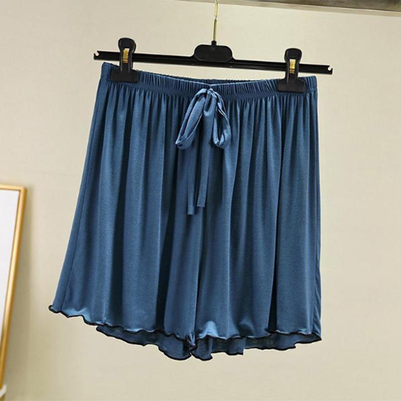 Lose Hause Shorts frauen Einfarbig Große Größe Hosen Oberbekleidung Casual Hosen Eis Seide Sommer Fünf-Punkte Hosen XXXL