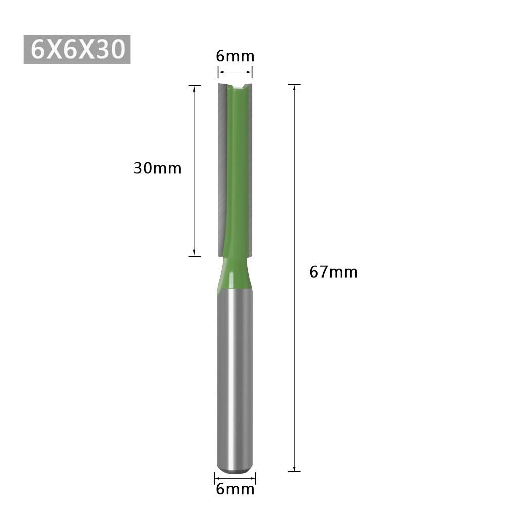 6MM Router Bit Bit Carving Cutter Doppel Flöte Router Bit 6x6x30