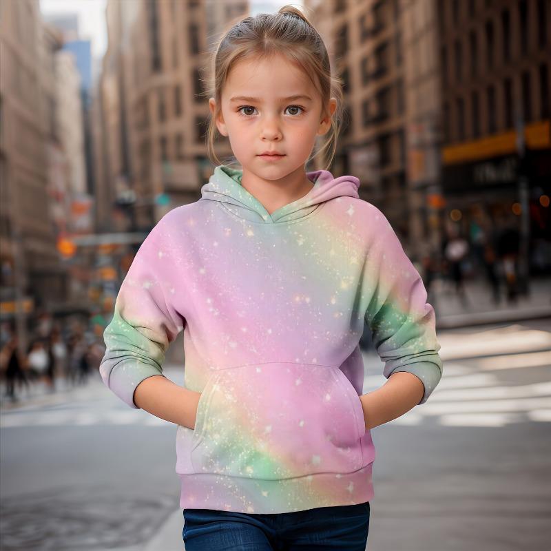 Mädchenkleidung Regenbogen Freunde Bedruckte Hoodies Herbst Kinderkleidung Langarm Mode Tops Kinderkleidung Kind Jungen Kleidung 120CM