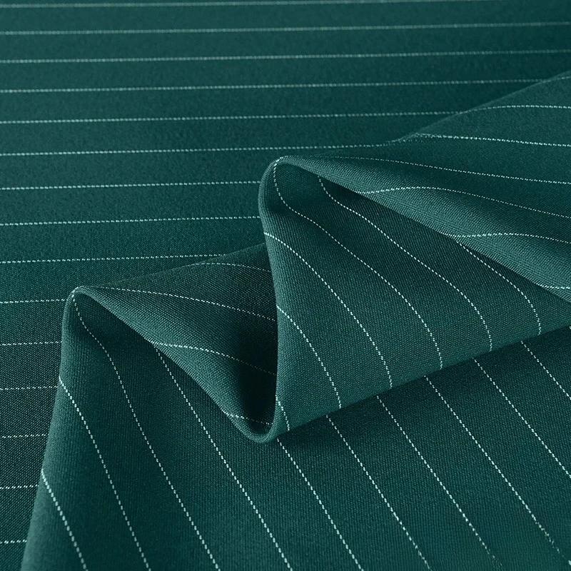 100x150cm Feinstreifenstoff Frühling Sommer Mode Röcke Anzüge Stoff Bekleidung Nähstoff Polyester Viskose Elasthan Material 100x150cm