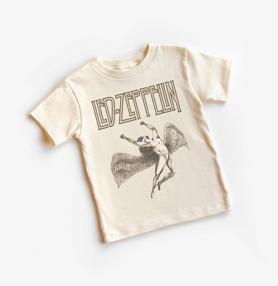Led Zeppelin Symbol T-Shirt, Klassisches Rock-T-Shirt, Band-T-Shirt, Geschenk für Rock-Liebhaber Unisex T-Shirt XXXXL