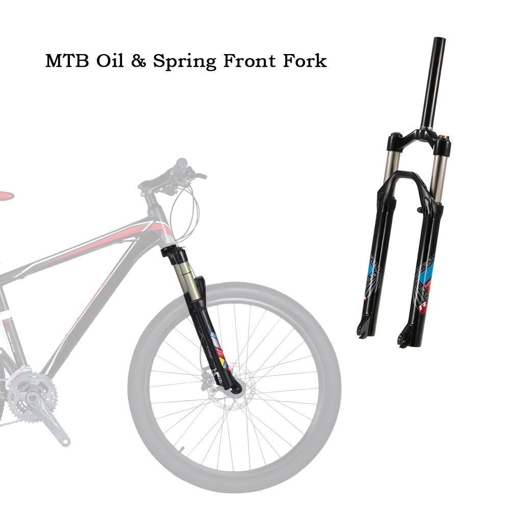 Ultraleichte 26'' Mountainbike Federgabel Fahrradzubehör Teile Fahrradgabel schwarz