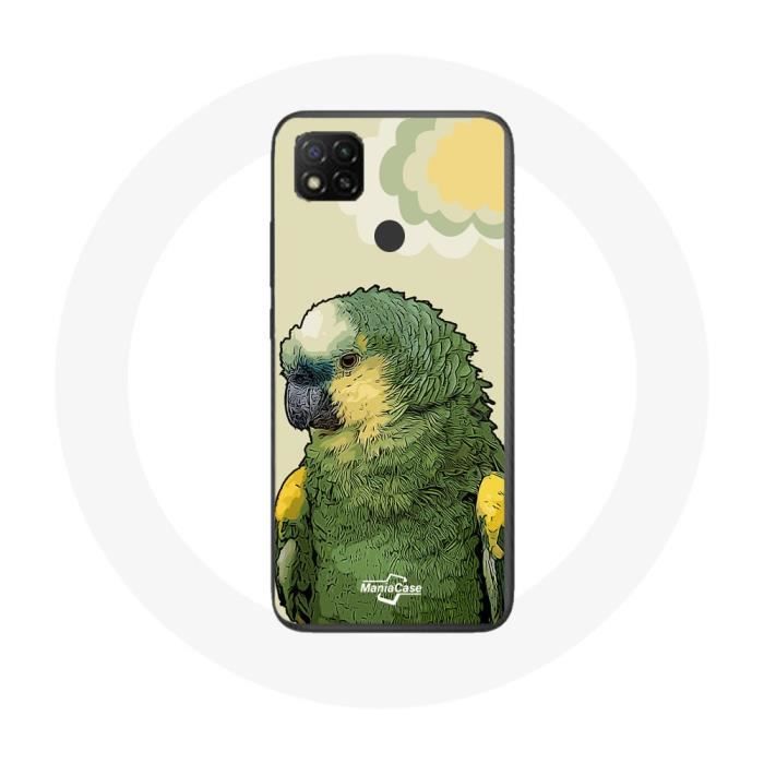 Xiaomi Redmi 9C Hülle Amazon Papageien Grün