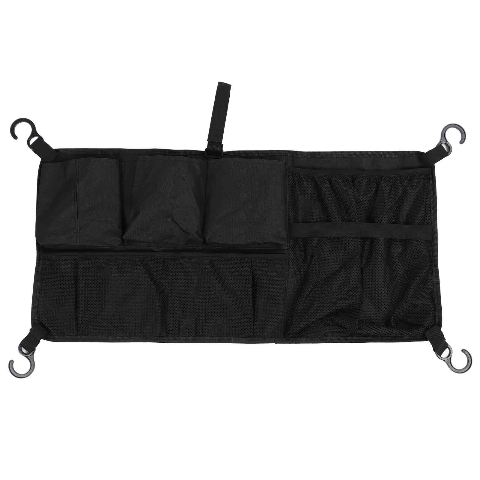 Bollerwagen Seitentasche Wasserdicht Mehrere Taschen Kinderwagen Bollerwagen Organizer für Outdoor Camping Schwarz schwarz