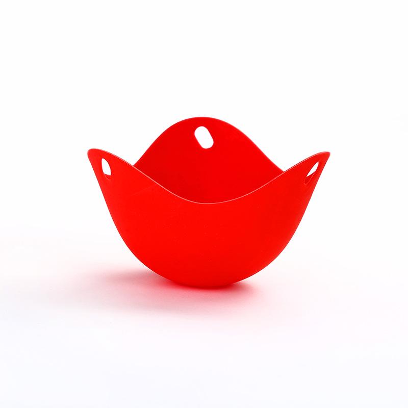 1/4 stücke Silikon Eierkocher Form Tasse Eierkocher Form Tasse für Mikrowelle Luftfritteuse Herd Eier Kochen