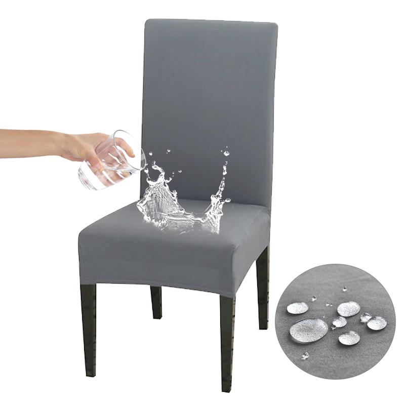 Wasserdichte, solide Stretch-Stuhlhussen. Universelle Abmessungen