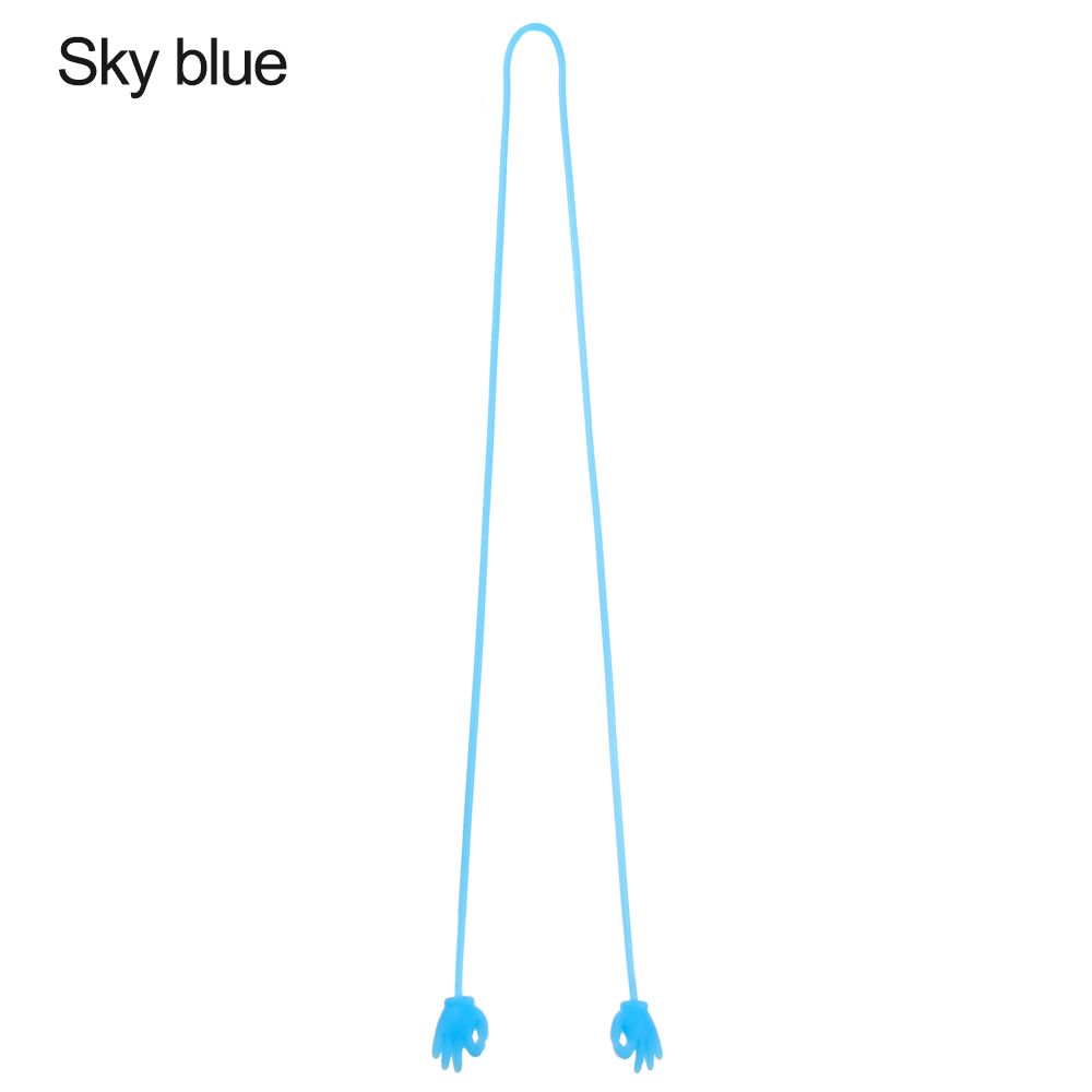 Langlebige Brillenkette Anti-Rutsch Sportbrillenband Brillen Lanyard Halsband Brillen Seil himmelblaue