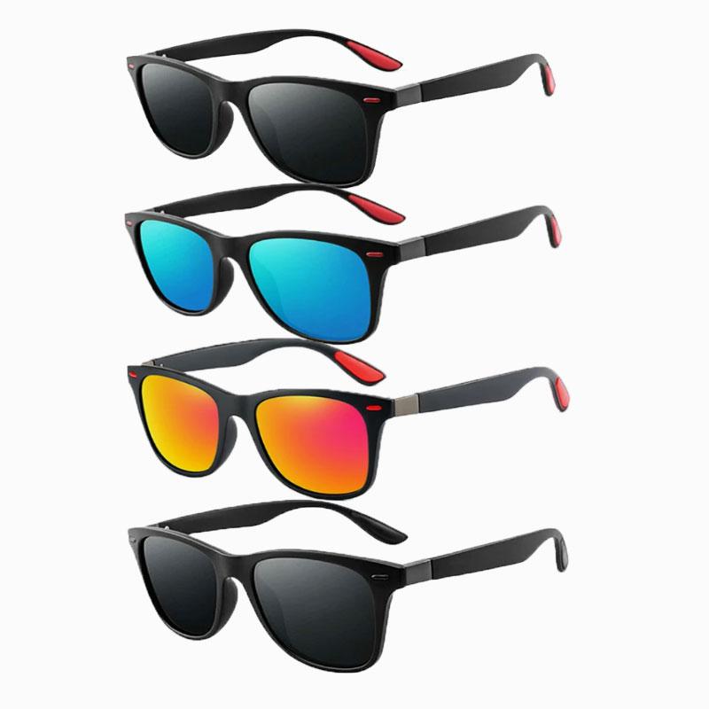 4 Stück Vintage Sonnenbrillen für Männer und Frauen Trendige Sport Fahrer Retro Sonnenbrillen für Mann Für Frauen Design Sonnenbrillen Oculos De Sol