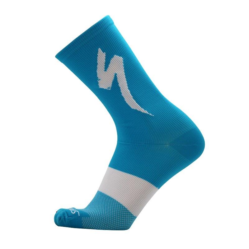 Hohe qualität professionelle radfahren socken MTB männer frauen fahrrad socken Atmungsaktive Road Fahrrad Socken Outdoor Sport Racing Socken 2021 blau