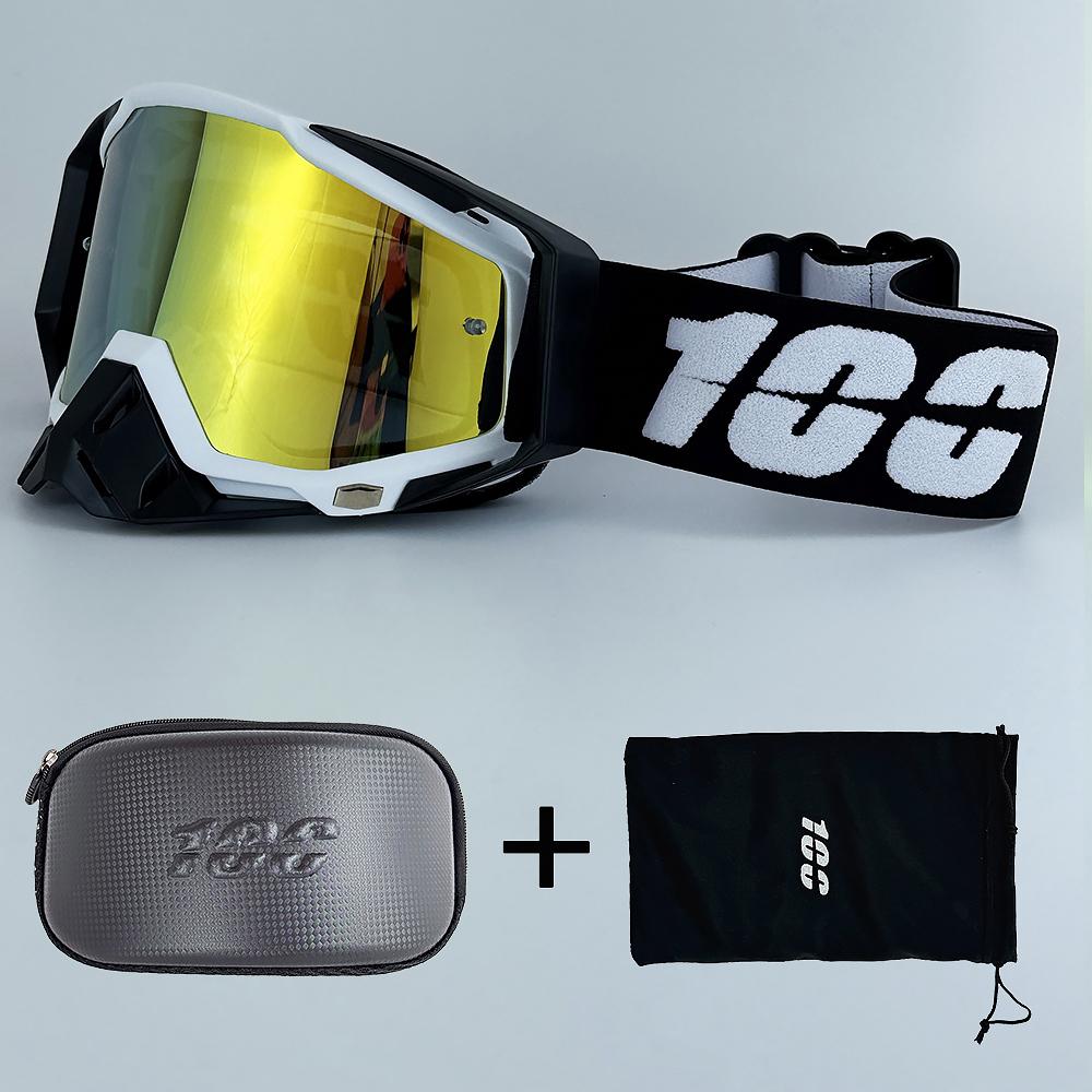 100 Motocross-Brille HD-Linse Herren Motorradbrille Fahrbrille Damen Moto MX MTB Sonnenbrille Dirtbike-Zubehör