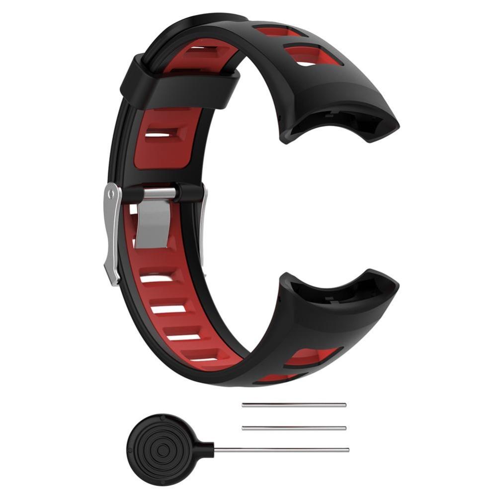 Silikon-Uhrenarmband, Smart-Armband, neues Uhrenarmband für SUUNTO Quest M1 M2 M4 M5 M-Serie schwarz/rot