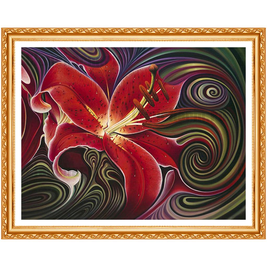 Diamantmalerei Blumen Kreuzstich Volle runde Diamantstickerei Blumen Bilder Wohnkultur 20X30CM