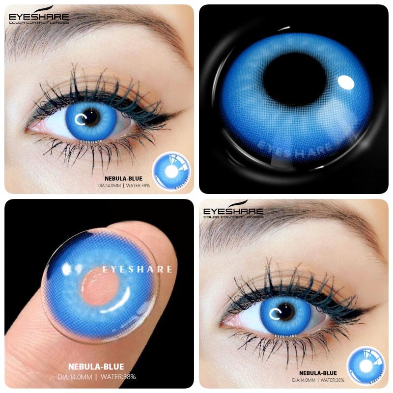1 Paar/2 Stück koreanische farbige Kontaktlinsen für Augen Anime-Zubehör rote Linsen Cosplay lila Linsen Jahreslinsen