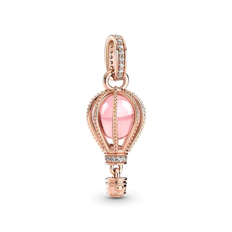 Neue Funkelnde Roségold Plated Clip Charm Perlen Passend für Original Schlangenarmband Halskette Perlen Für Diy Schmuck Damen Schmuck Geschenk