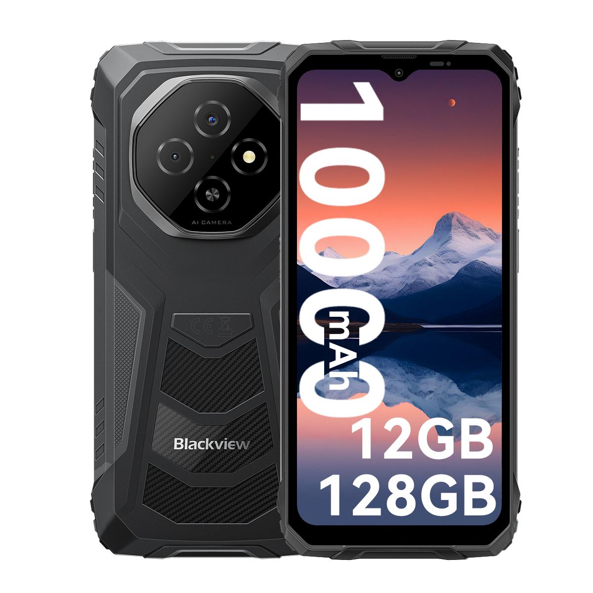 Blackview FORT 1 5G 4/6GB 128/256GB Android 15 Robustes Smartphone 6,56 Zoll 90HZ Mobiltelefon 11000mAh 4GB+128GB only cellphone schwarz