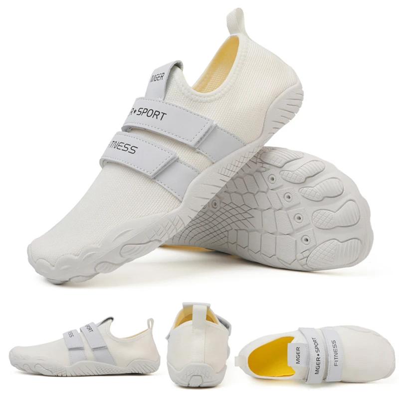 Wasserschuhe Outdoor Sommer Elastische Quick Dry Aqua Schuhe Frauen Männer Outdoor Wandern Barfuß Strand Turnschuhe Schwimmen Watschuhe 36 white