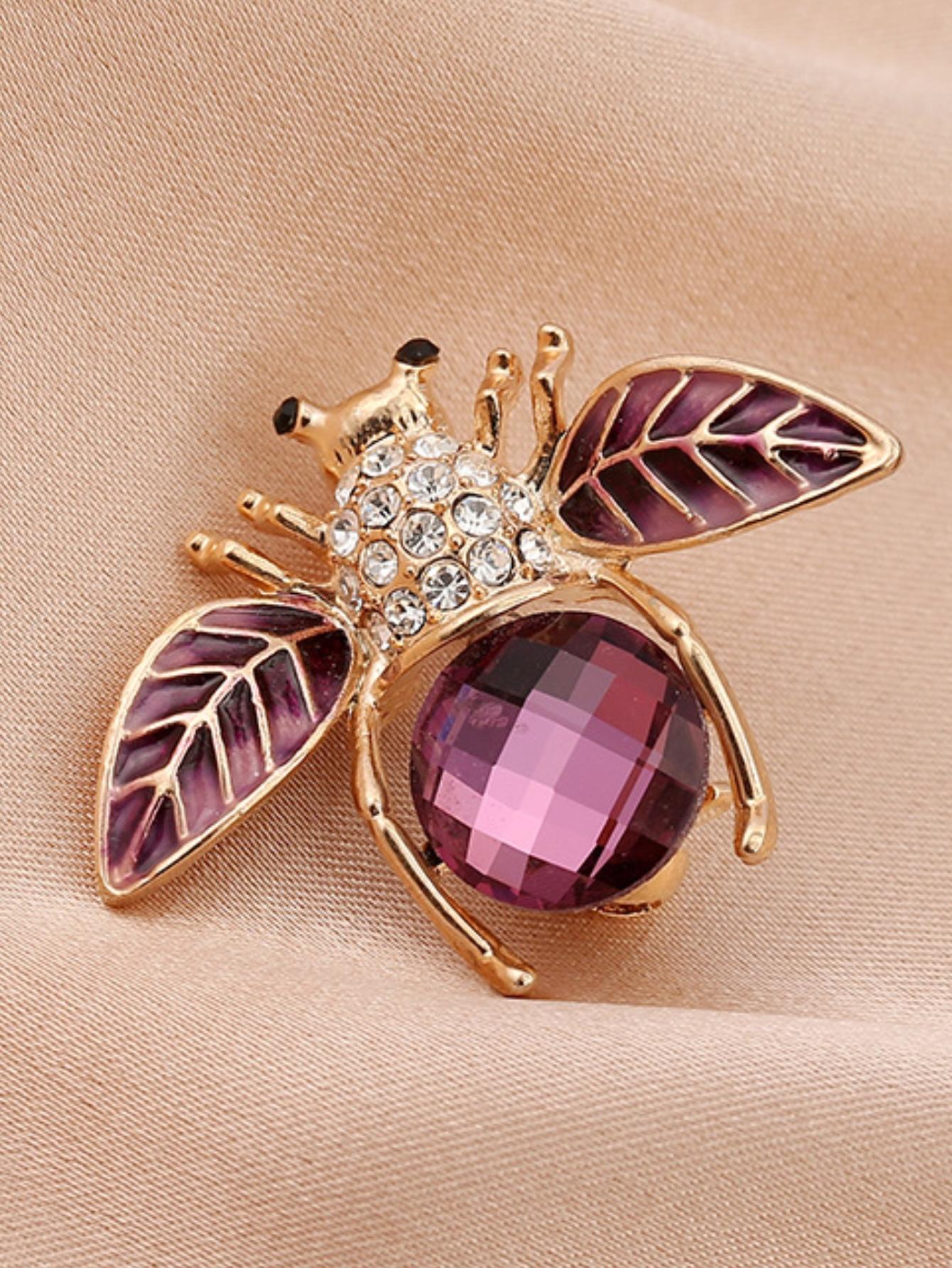 1 Stück Damenmode Trend Personalisierte Imitationsperlen Bienen Brosche Anstecknadel Schmuck Geeignet für Outdoor-Verabredungen, Party, Festival Geschenke