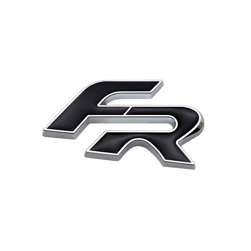 Metall 3D FR Auto Kühlergrill Abzeichen Karosserie Emblem Aufkleber Aufkleber für Leon FR+ Cupra Ibiza Altea Exeo Formula Racing Styling Autozubehör 1# Badge Sticker Front Grille Badge