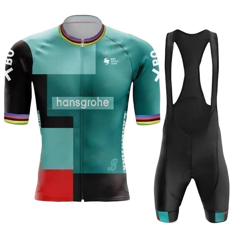 2026 Sommer Atmungsaktiver Radanzug, Tour de France Radsport Kurzarmanzug Mountainbike Rennrad Fahrrad Herren und Damen Radanzug XXXXXL