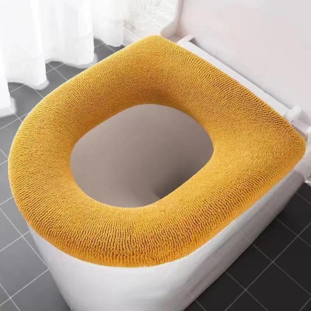Verdicken Wc Sitz Abdeckung Matte Winter Warme Weiche Waschbar Closes Matte Sitz Fall Wc Deckel Pad Bidet Abdeckung Bad Zubehör orange