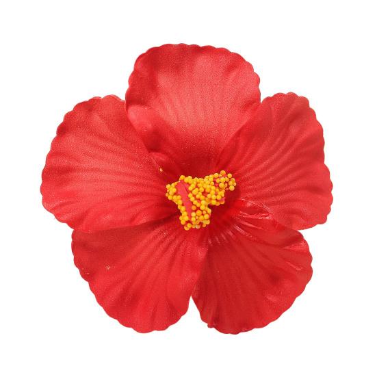 Frauen Haar Clip Nachahmung Blume Form Sommer Dekorative Haar Pin EVA Material Bunte Haar Zubehör rot