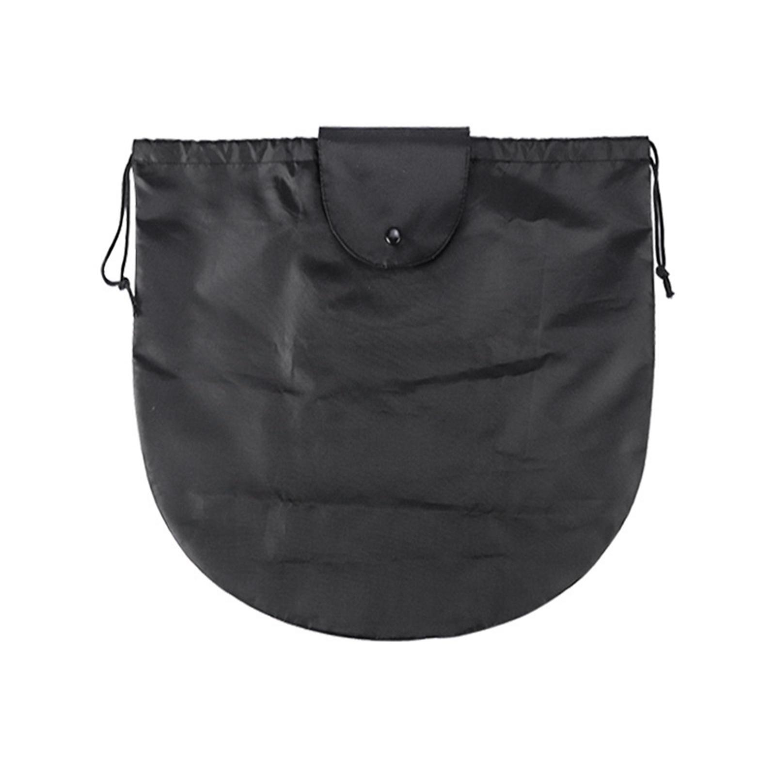 Motorradhelm-Tasche, strapazierfähige Kordelzugtasche aus schwarzem Nylon für Reiten, Fahrrad, Motorrad, Sport, Fitnessstudio L