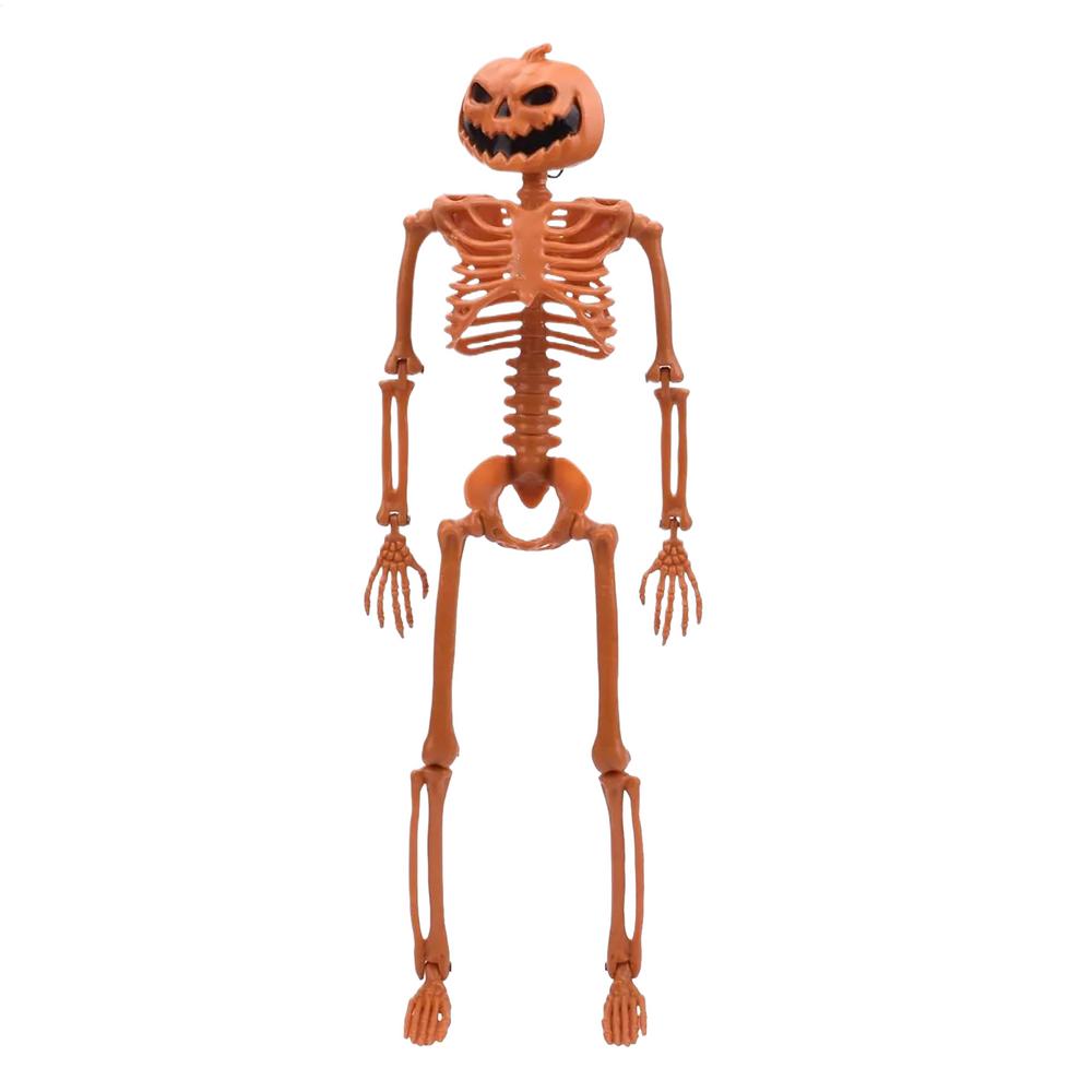 Skelett Halloween Deko Schädel Gelenk Verstellbar Halloween Horror Kürbis Menschliches Skelett 90cm Schädel Kürbis Mann Halloween Deko