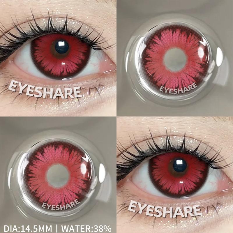 2 Stück farbige Kontaktlinsen für die Augen, Cosplay, bunte Kontaktlinsen, blaue Augen, Anime-Kontaktlinsen, grüne Linsen, Halloween, rosa Kontaktlinsen