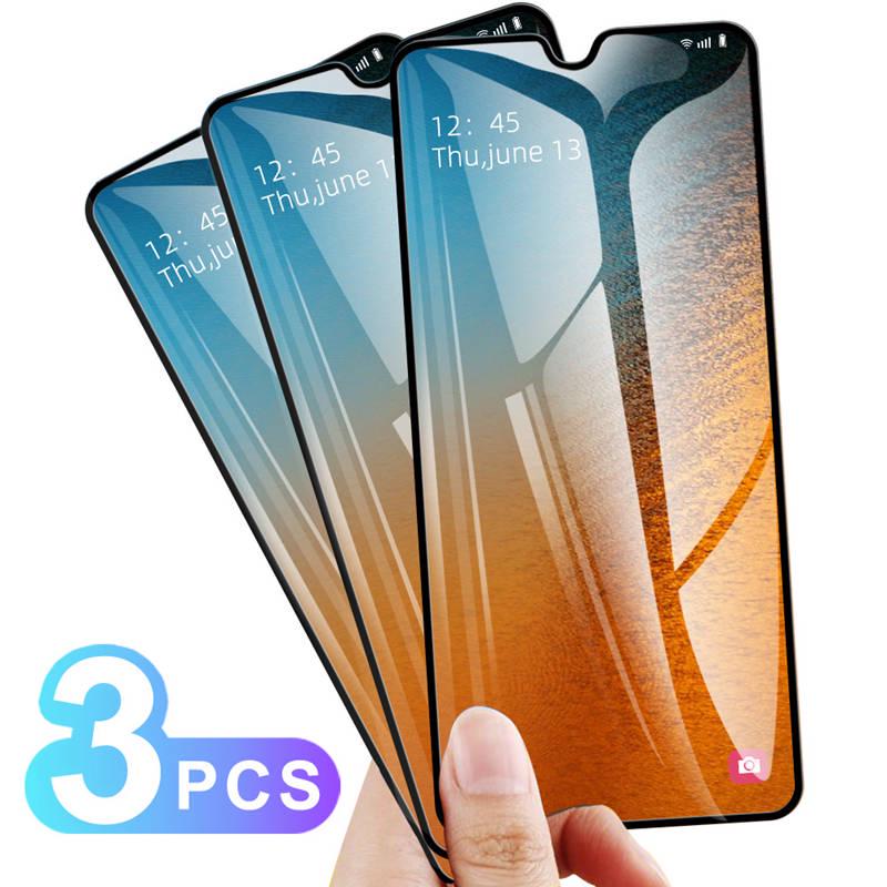 3 PCS Volle Abdeckung Displayschutzfolie für Samsung Galaxy A15 A52 A55 A54 für iPhone 16 Pro XiaoMi Mi 9 RedMi Hinweis 14 12 13 15 Huawei gehärtetes Glas Huawei Y8p schwarz